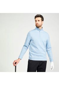 INESIS - Bluza do golfa męska Inesis MW500. Typ kołnierza: golf. Kolor: niebieski, szary, wielokolorowy. Materiał: lyocell, elastan, poliester, materiał. Sport: golf
