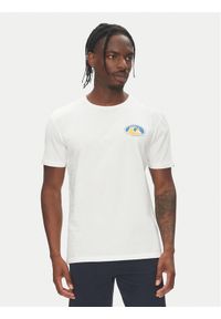 Quiksilver T-Shirt Ev Flower Chaos Ss EQYZT08050 Biały Regular Fit. Kolor: biały. Materiał: bawełna