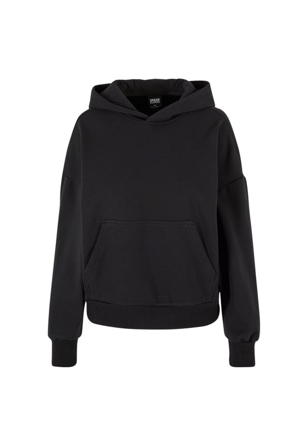 Bluza damska z kapturem Urban Classics Cozy Oversize. Typ kołnierza: kaptur. Kolor: czarny. Materiał: poliester, bawełna