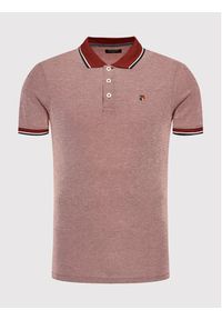 Jack&Jones PREMIUM Polo Bluwin 12169064 Czerwony Regular Fit. Typ kołnierza: polo. Kolor: czerwony. Materiał: bawełna, syntetyk #4