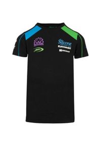 Kawasaki Dziecięcy T-shirt 116-122 - Miękki Bawełniany i Fajny Design. Typ kołnierza: polo. Kolor: niebieski, szary, wielokolorowy, fioletowy. Materiał: bawełna #1