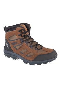 Buty Jack Wolfskin Vojo 3 Texapore Mid 4042462-5298 brązowe. Zapięcie: sznurówki. Kolor: brązowy. Materiał: tkanina, zamsz, skóra, guma