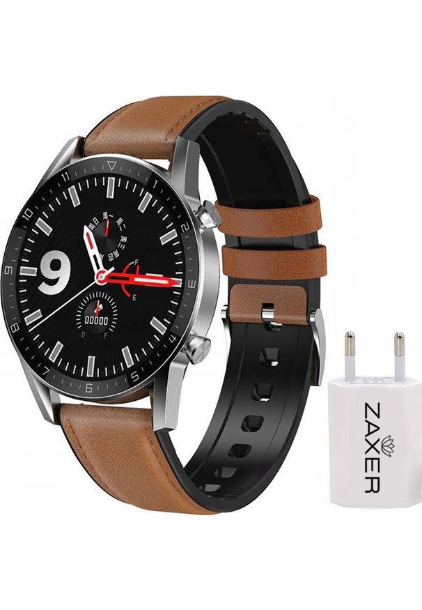 ZAXER - Smartwatch Zaxer ZT92 Brązowy (0.00). Rodzaj zegarka: smartwatch. Kolor: brązowy