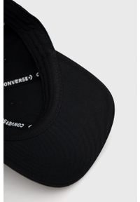 Converse czapka kolor czarny z aplikacją. Kolor: czarny. Wzór: aplikacja
