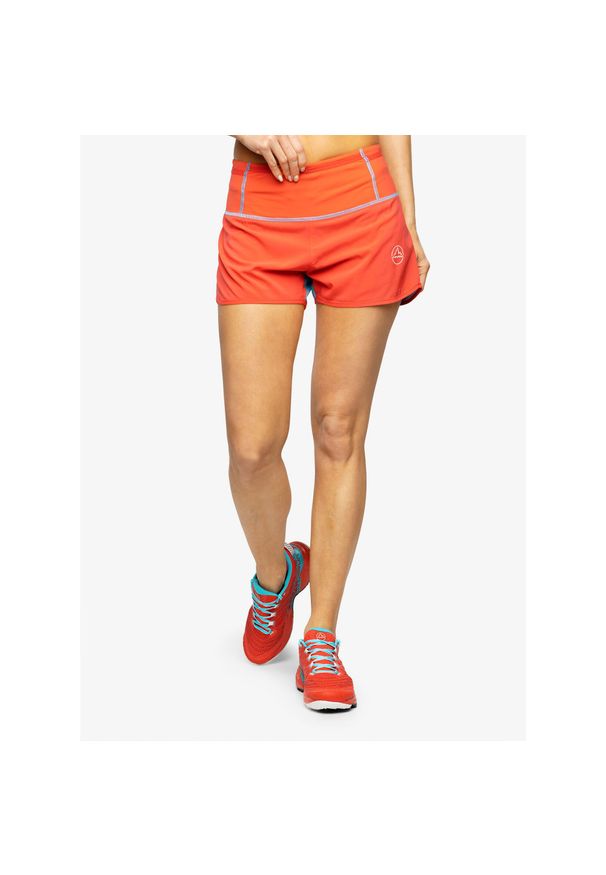 LA SPORTIVA - Spodenki do biegania damskie La Sportiva Vector Short. Kolor: pomarańczowy. Długość: krótkie