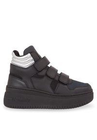 Tommy Jeans Sneakersy Tjw Retro Basket Chunky Flatf Mc EN0EN02370 Czarny. Kolor: czarny