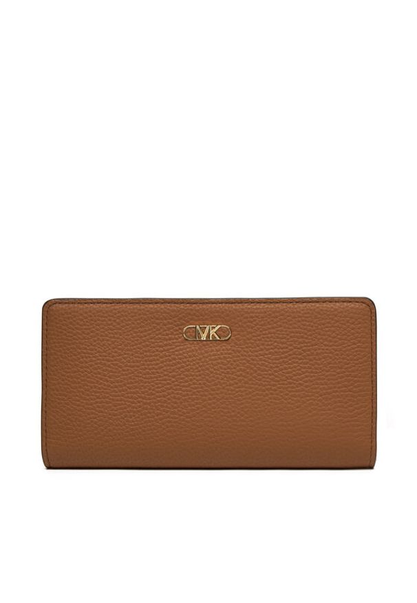 MICHAEL Michael Kors Duży Portfel Damski 32S5G8EF3L Brązowy. Kolor: brązowy. Materiał: skóra