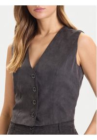 Guess Kamizelka W5YH51 WH5N2 Czarny Regular Fit. Kolor: czarny. Materiał: lyocell