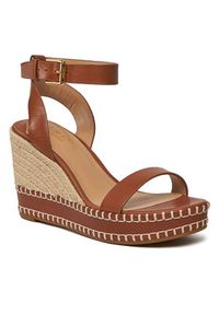 Lauren Ralph Lauren Espadryle 802940573002 Brązowy. Kolor: brązowy. Materiał: skóra #6