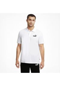 Koszulka sportowa męska Puma Ess Pique. Typ kołnierza: golf, polo. Kolor: biały, czarny, wielokolorowy. Materiał: prążkowany. Długość rękawa: krótki rękaw. Długość: krótkie. Wzór: aplikacja. Styl: sportowy