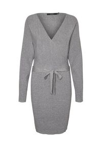 Vero Moda Sukienka dzianinowa 10269251 Szary Regular Fit. Kolor: szary. Materiał: syntetyk #5
