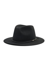 Brixton Kapelusz Wesley Fedora 10761 Czarny. Kolor: czarny. Materiał: materiał #1