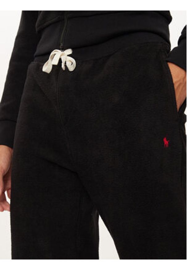 Polo Ralph Lauren Spodnie dresowe 714915968001 Czarny Regular Fit. Kolor: czarny. Materiał: bawełna