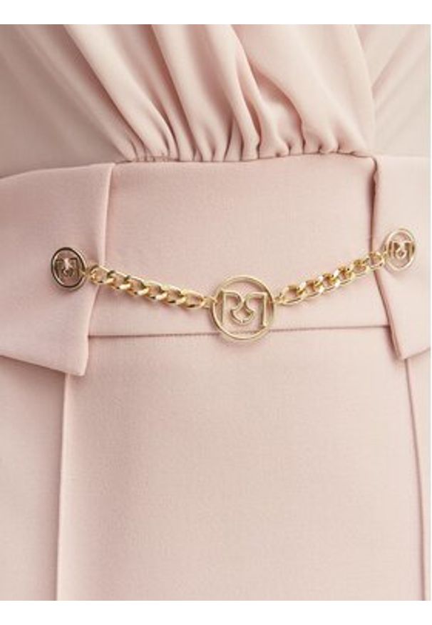 Rinascimento Sukienka koktajlowa CFC0123289003 Różowy Regular Fit. Kolor: różowy. Materiał: syntetyk. Styl: wizytowy