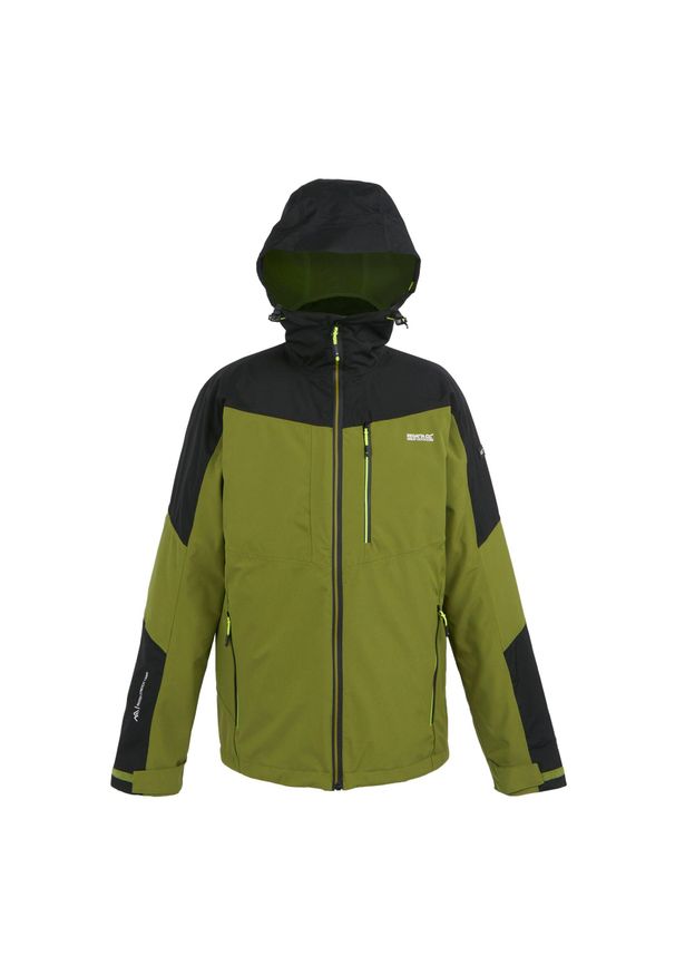 Regatta - Męska Kurtka Wentwood IX 3 W 1. Kolor: wielokolorowy, czarny, zielony. Sport: turystyka piesza