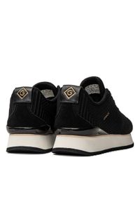 GANT - Sneakersy damskie czarne Gant Bevinda. Kolor: czarny. Materiał: materiał #5
