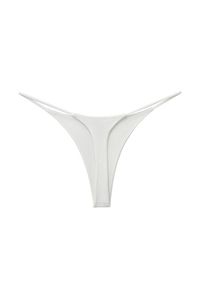 Intica - Stringi damskie z cienkimi paseczkami eleganckie i wygodne Inyong. Kolor: biały. Materiał: tkanina, materiał