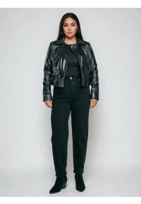 Big-Star - Jeansy damskie mom jeans czarne Silla 936. Okazja: na co dzień. Stan: podwyższony. Kolor: czarny. Sezon: lato. Styl: casual, elegancki #6