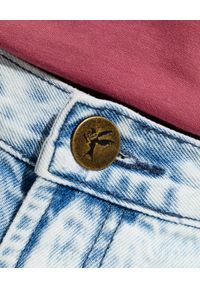 ONETEASPOON - Damskie szorty Marlons Low Waist. Stan: obniżony. Kolor: niebieski. Materiał: jeans, bawełna, tkanina #4