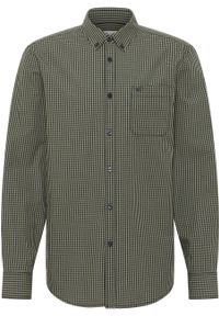 Mustang - MUSTANG CHESTER GINGHAM MĘSKA KOSZULA W KRATĘ KRATA NA GUZIKI ELEGANCKA GREEN CHECK 1015613 12636. Styl: elegancki #5