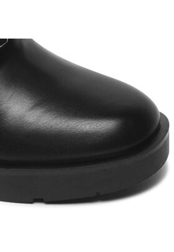 Guess Botki Parsle FL7PRL ELE10 Czarny. Kolor: czarny. Materiał: skóra