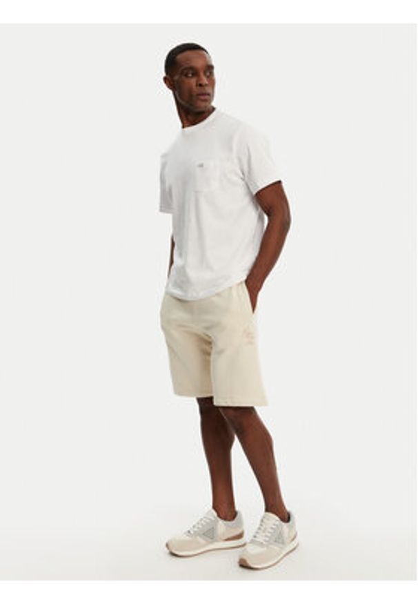 Guess Szorty sportowe M5GD10 KCN01 Écru Regular Fit. Materiał: bawełna. Styl: sportowy