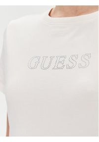 Guess T-Shirt Briana V3BI11 J1314 Écru Regular Fit. Materiał: bawełna