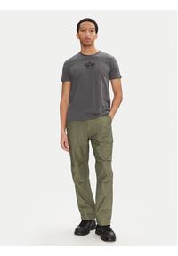 Alpha Industries T-Shirt Basic 118533 Czarny Regular Fit. Kolor: czarny. Materiał: bawełna #4