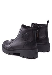 Palladium Trapery Pallabase Leather 96905-001-M Czarny. Kolor: czarny. Materiał: skóra