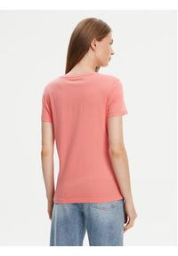 Guess T-Shirt W1YI1B I3Z14 Koralowy Regular Fit. Kolor: pomarańczowy. Materiał: bawełna