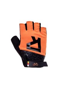 RADVIK - Rękawiczki Bez Palców Hilder. Kolor: czarny, wielokolorowy, pomarańczowy. Sport: turystyka piesza #1
