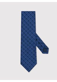 Pako Lorente - PAKO LORENTE – Niebieski krawat męski w geometryczny wzór. Kolor: niebieski. Materiał: poliester. Wzór: geometria #1
