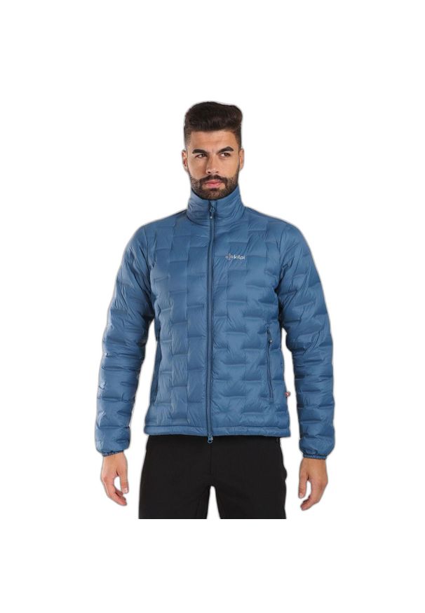 Kurtka puchowa Kilpi Papilon. Kolor: niebieski. Materiał: nylon. Sport: turystyka piesza