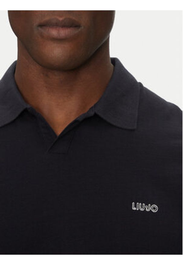 Liu Jo Polo QA5183 J7734 Granatowy Regular Fit. Typ kołnierza: polo. Kolor: niebieski. Materiał: bawełna