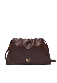 Pinko - PINKO Torebka Maxi Clutch+Tracolla SP Al 25-26 PLTT 105825 A0QO Brązowy. Kolor: brązowy. Materiał: skórzane