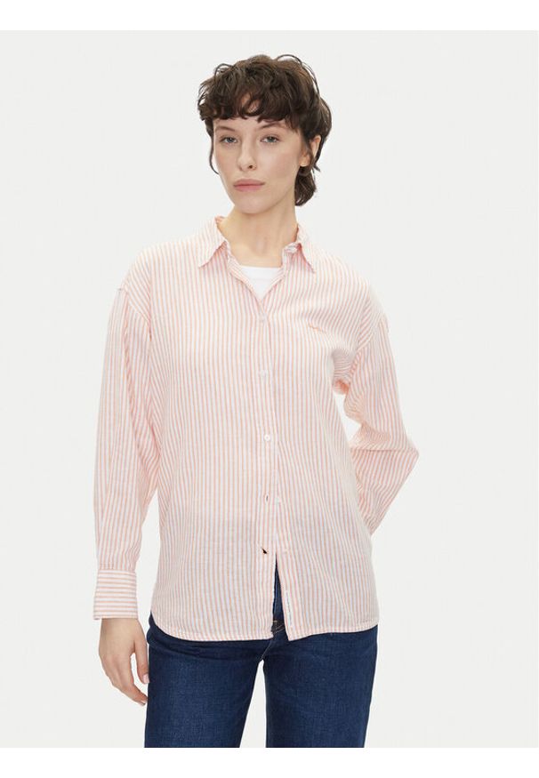 Pepe Jeans Koszula Dream PL305033 Pomarańczowy Loose Fit. Kolor: pomarańczowy. Materiał: bawełna
