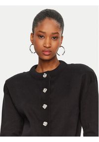 ROTATE Kardigan 114033100 Czarny Regular Fit. Kolor: czarny. Materiał: bawełna #2