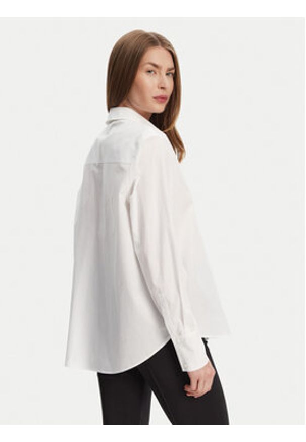 Karl Lagerfeld - KARL LAGERFELD Koszula A2W11011 Biały Regular Fit. Typ kołnierza: dekolt w karo. Kolor: biały. Materiał: bawełna