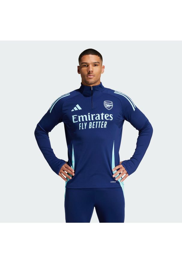 Adidas - Bluza Arsenal Tiro 24 Training. Kolor: niebieski. Materiał: materiał. Sport: fitness