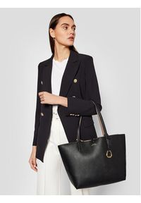 Lauren Ralph Lauren Torebka Rvrsble Tote 431795329001 Czarny. Kolor: czarny. Materiał: skórzane #6