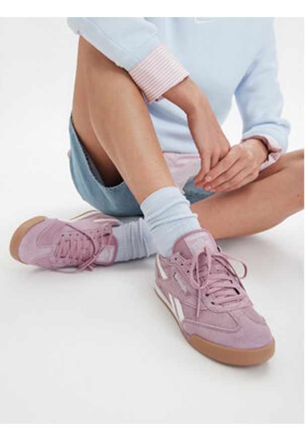 Reebok Sneakersy SS-CAMPIO XT 100245003 Fioletowy. Kolor: fioletowy. Materiał: zamsz, skóra
