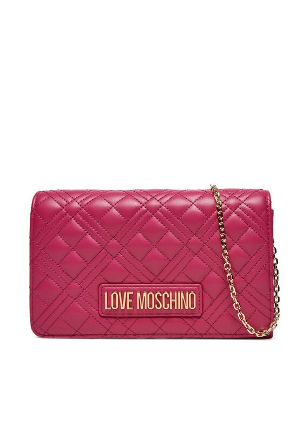 Love Moschino - LOVE MOSCHINO Torebka JC4079PP0LLA0626 Różowy. Kolor: różowy. Materiał: skórzane