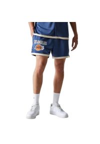 New Era - Krótkie Los Angeles Lakers. Kolor: wielokolorowy, niebieski, biały. Długość: krótkie. Sezon: lato #1