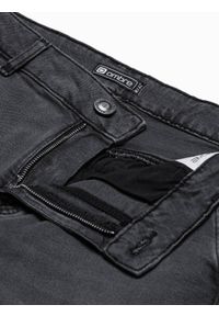 Ombre Clothing - Spodnie męskie jeansowe SKINNY FIT P937 - czarne - XL. Kolor: czarny. Materiał: jeans. Styl: klasyczny #5