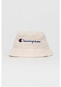 Champion kapelusz bawełniany kolor beżowy bawełniany. Kolor: beżowy. Materiał: bawełna