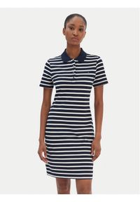 TOMMY HILFIGER - Tommy Hilfiger Sukienka codzienna 1985 WW0WW43228 Granatowy Slim Fit. Okazja: na co dzień. Kolor: niebieski. Materiał: bawełna. Typ sukienki: proste. Styl: casual #1