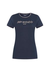 HV POLO - Koszulka damska HV Polo Heather. Typ kołnierza: polo. Kolor: niebieski #1