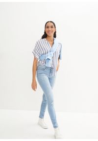 bonprix - Dżinsy ze stretchem skinny, mid waist. Kolor: niebieski #3