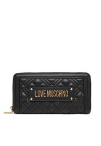 Love Moschino - Duży Portfel Damski LOVE MOSCHINO. Kolor: czarny