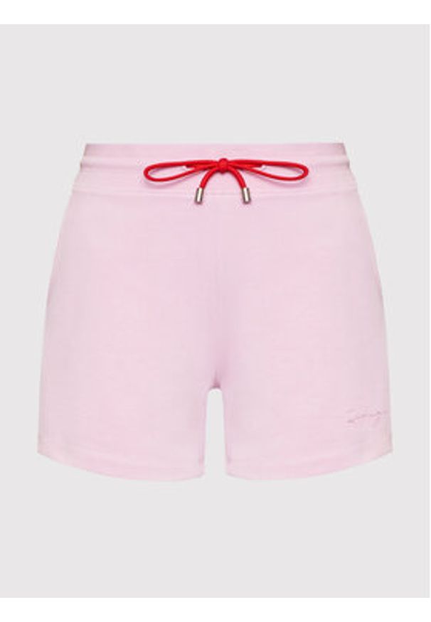 Hugo Szorty sportowe Narora 50467258 Fioletowy Regular Fit. Kolor: fioletowy. Materiał: bawełna